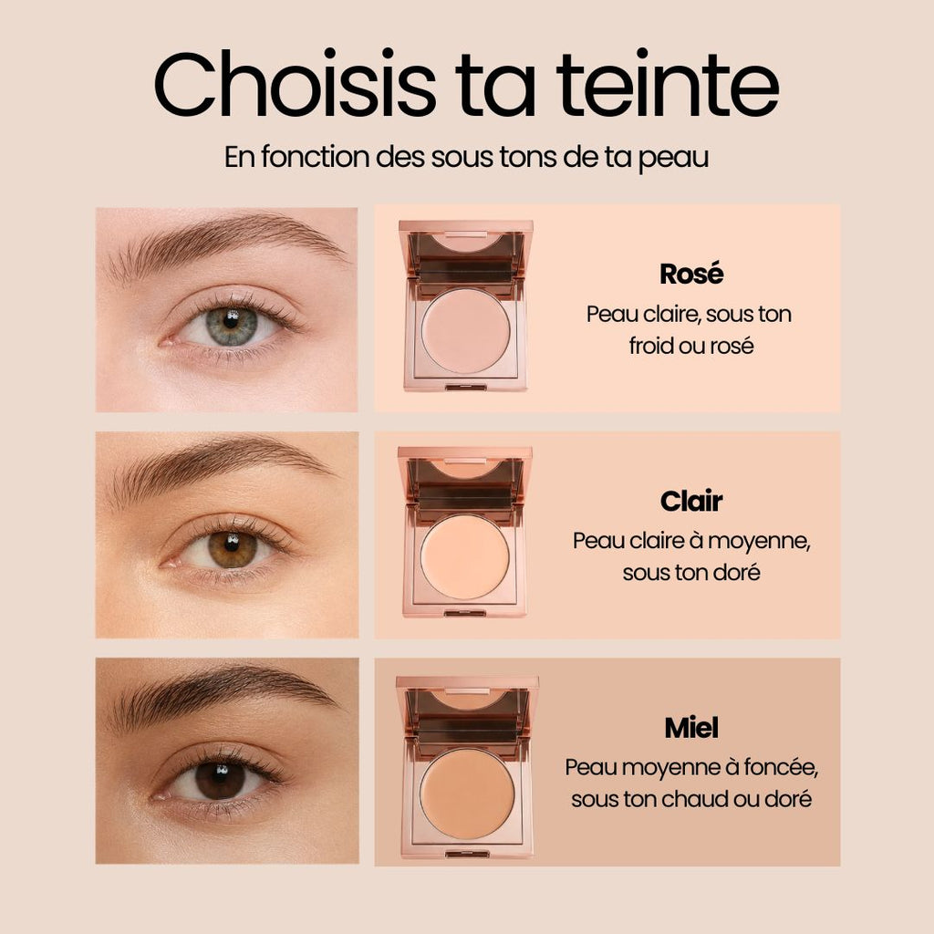 Correcteur haute couvrance contour des yeux