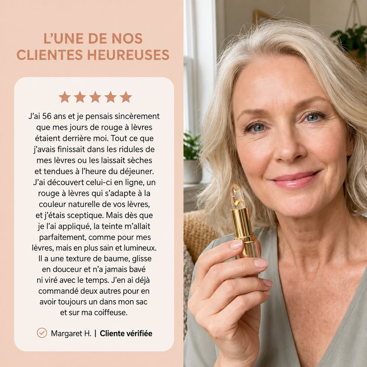 Rouge à lèvres Omanne pour lèvres matures
