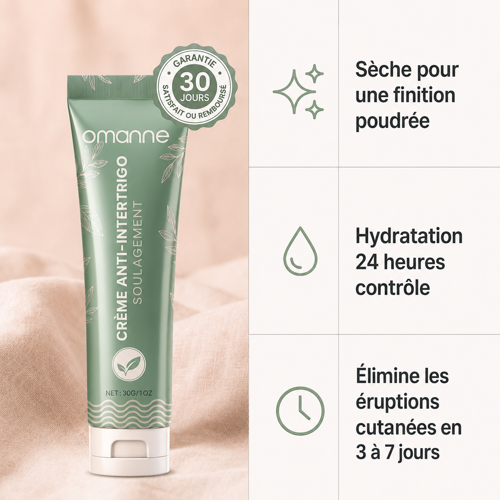 Crème Omanne pour soulager les intertrigos
