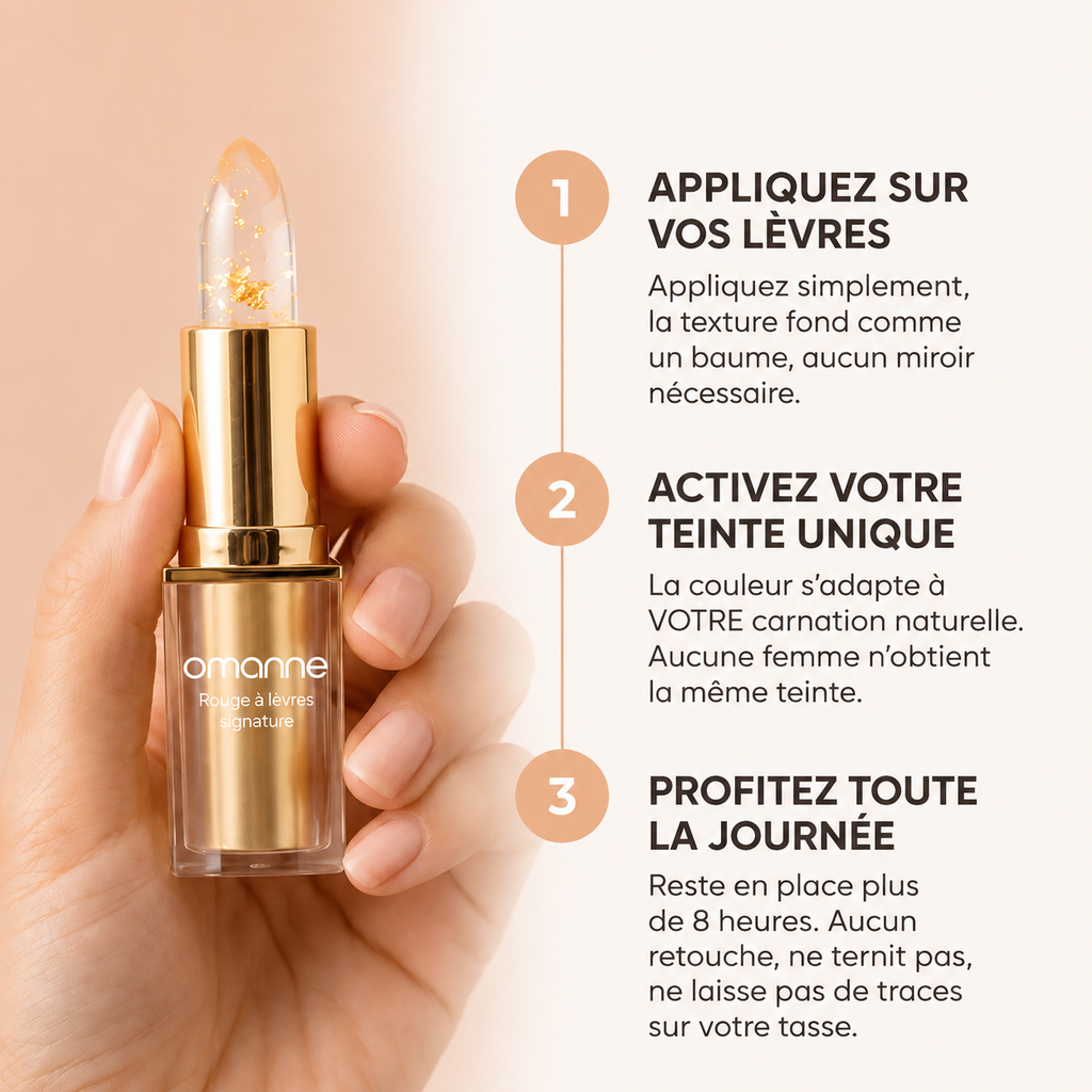 Rouge à lèvres Omanne pour lèvres matures